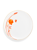 Orange Twin Flower Plate