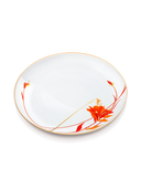 Orange Twin Flower Plate