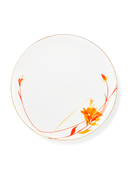 Orange Twin Flower Plate
