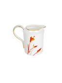 Orange Twin Flower Creamer Pot