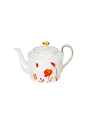 Orange Twin Flower Teapot